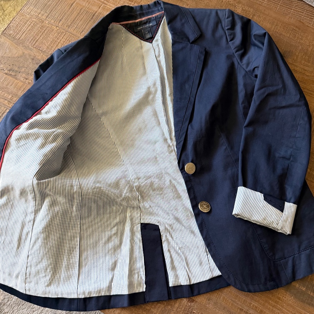 Tommy Hilfiger navy blazer Office wear business casual